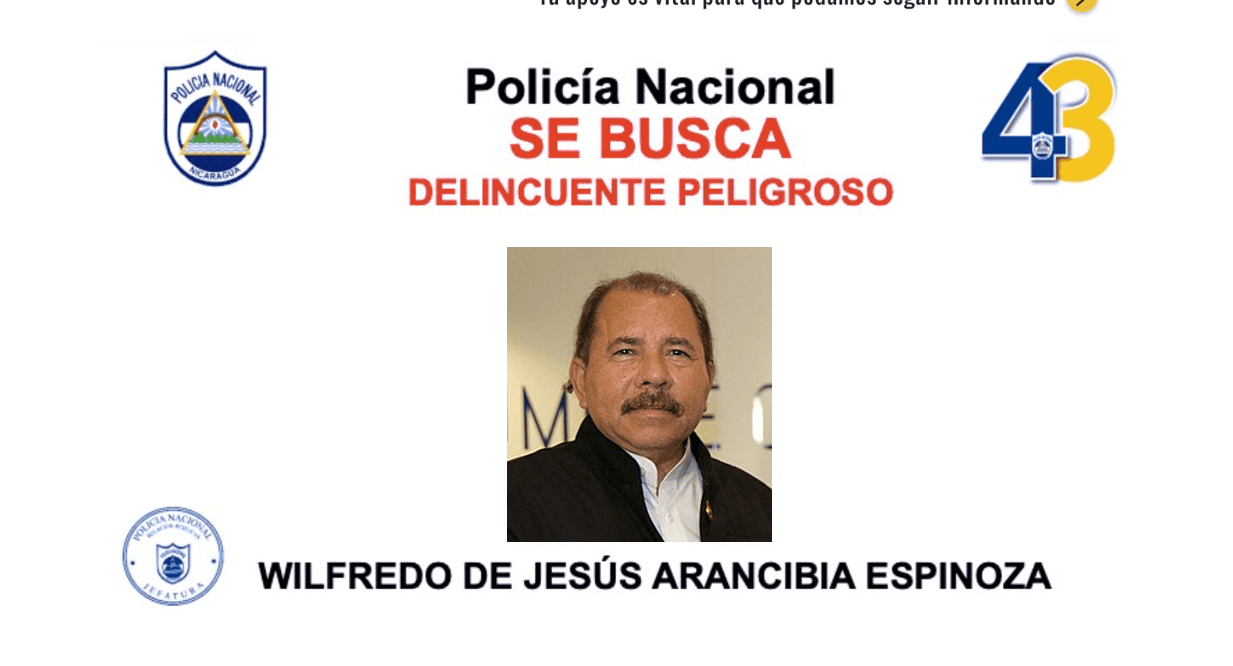 Policía confunde fotografía de sospechoso de matar a agentes y circula a Daniel Ortega