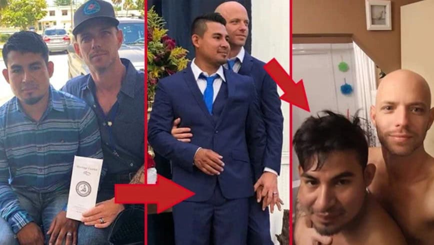 Nicaragüense se casó con un gringo para evitar deportación, y terminó enamorado