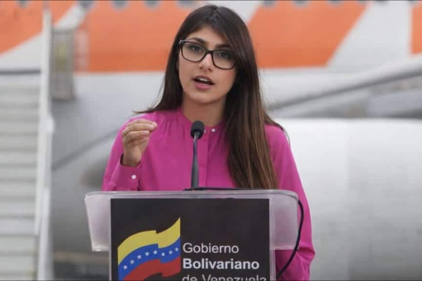 Mia Khalifa advierte a Estados Unidos: “Cañones más grandes hemos parado”