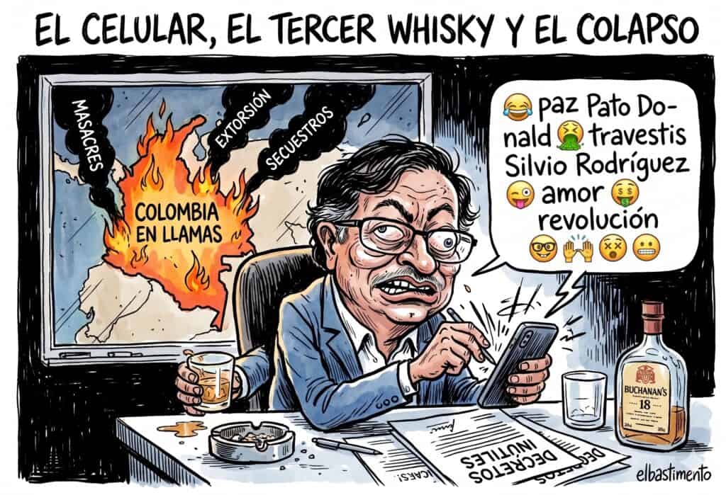 Petro, suelta el whisky: Cómo el delirio tuitero de la izquierda le regaló Colombia a Espriella